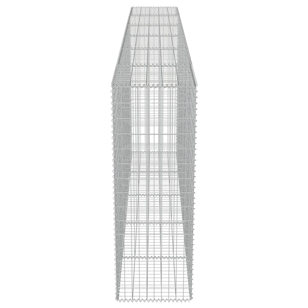 Gabion Wall with Covers Galvanised Steel L