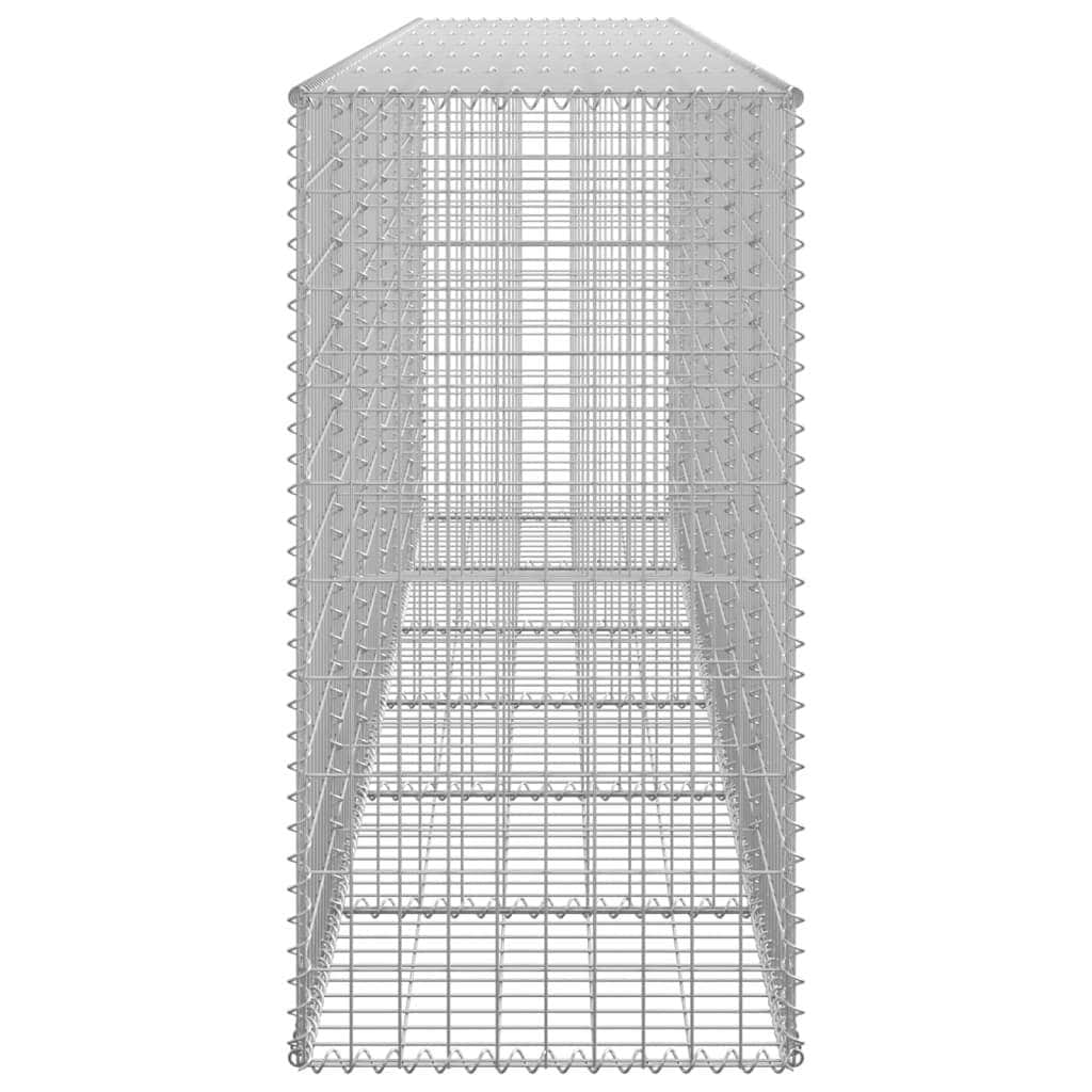 Gabion Wall with Covers Galvanised Steel M