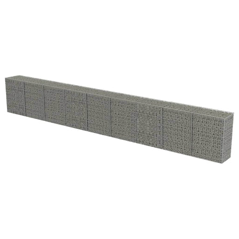 Gabion Wall with Covers Galvanised Steel  Material