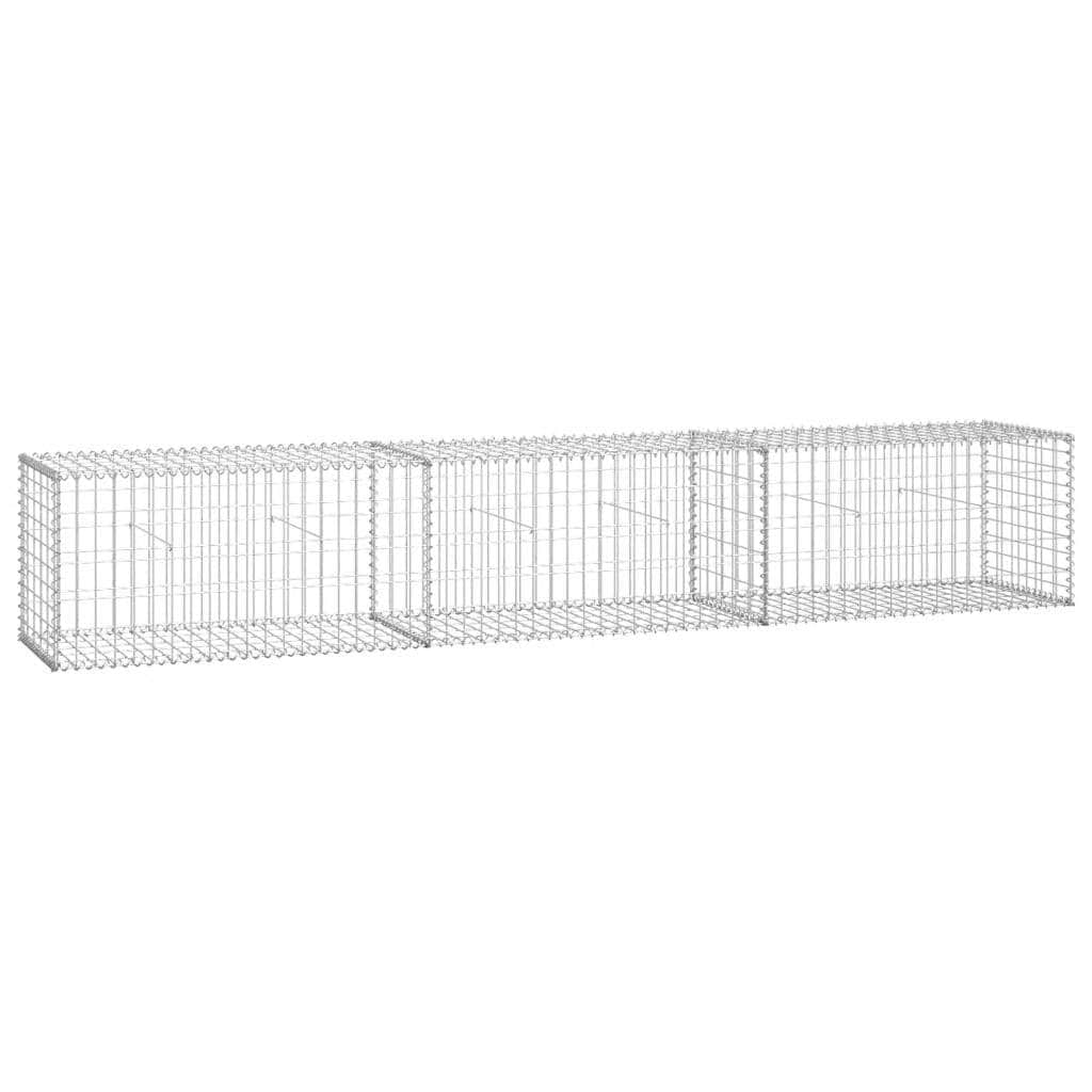 Gabion Wall with Covers Galvanised Steel S