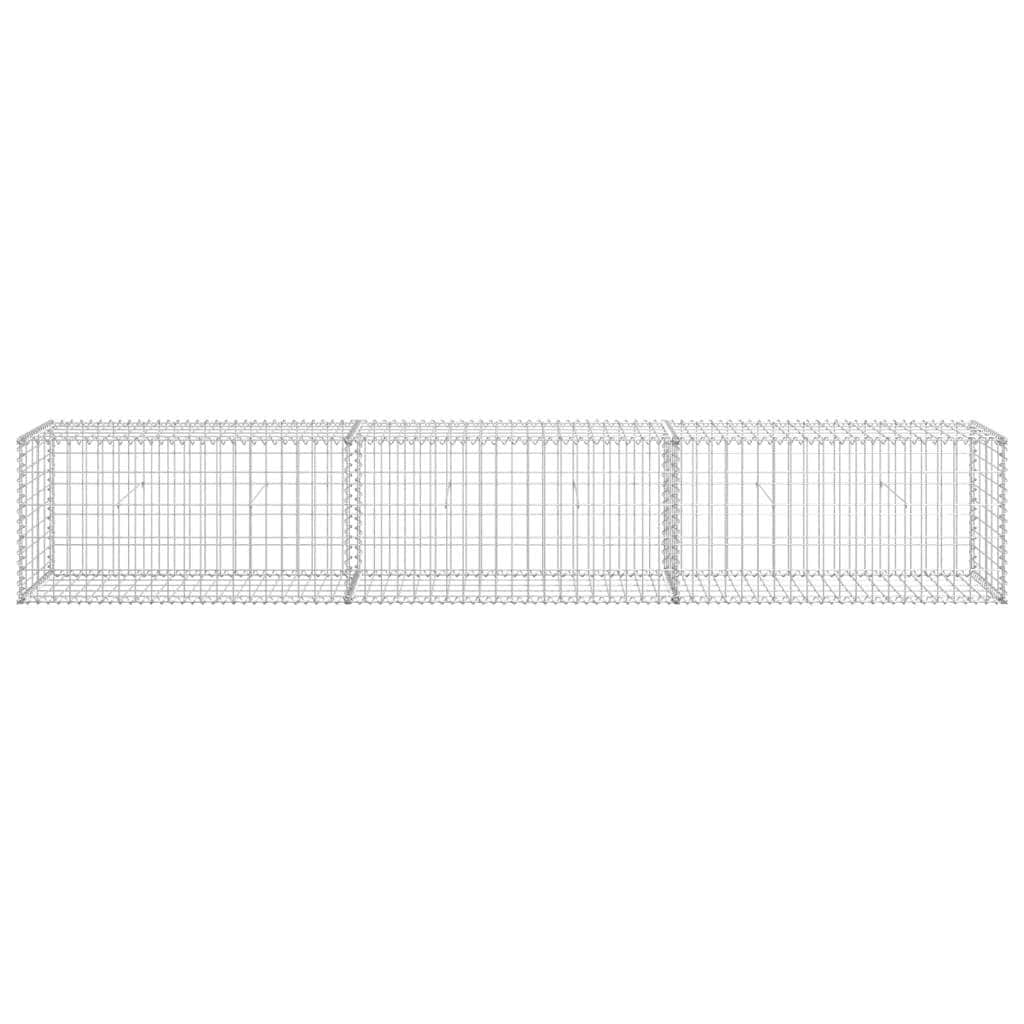 Gabion Wall with Covers Galvanised Steel S