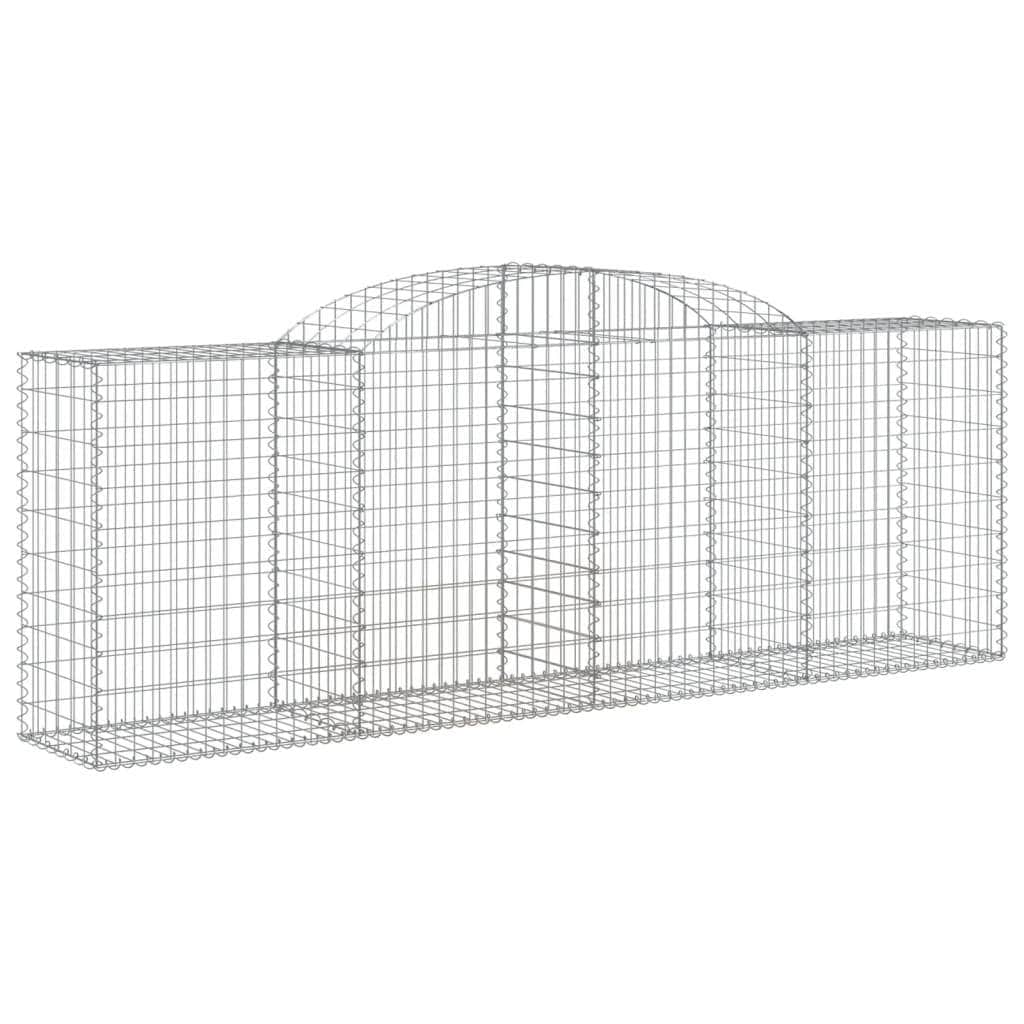 Galvanized Iron Archways: Pair of Structural Gabion Baskets