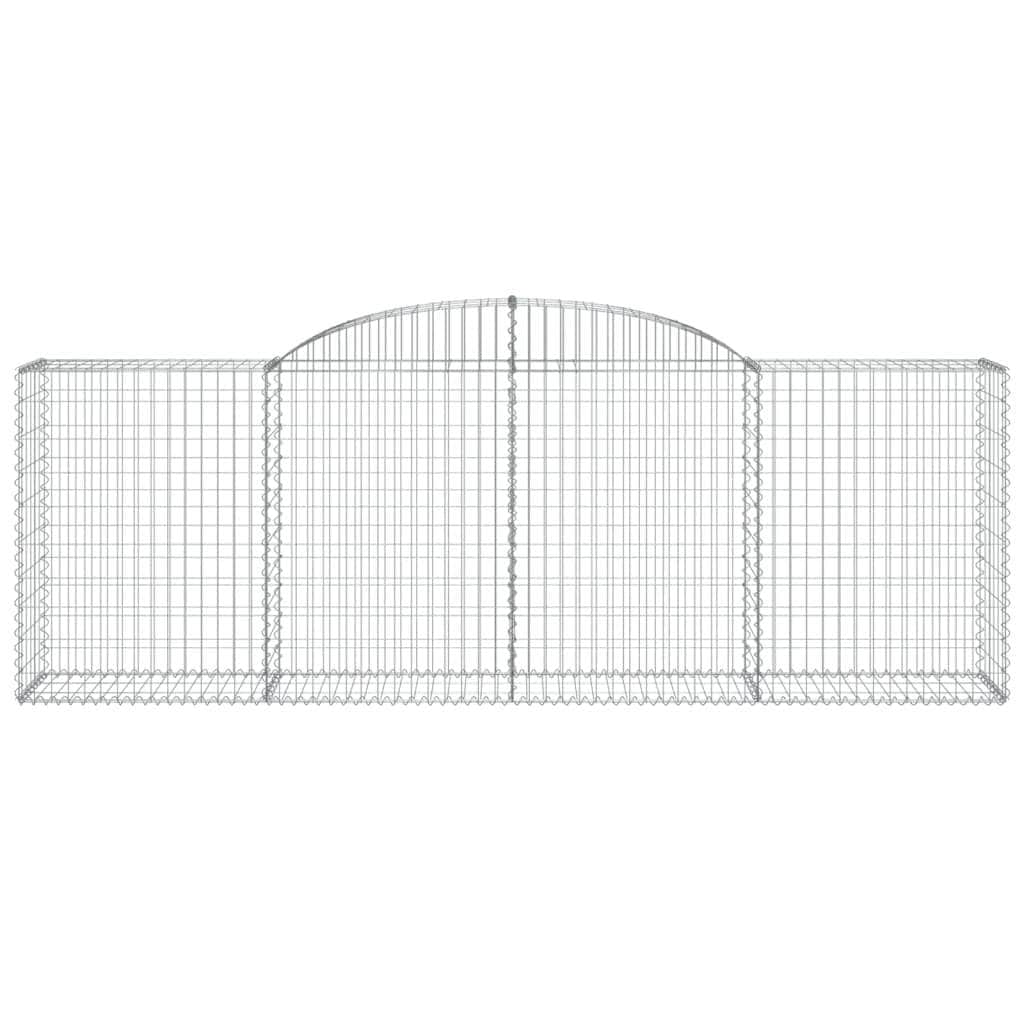 Galvanized Iron Archways: Pair of Structural Gabion Baskets