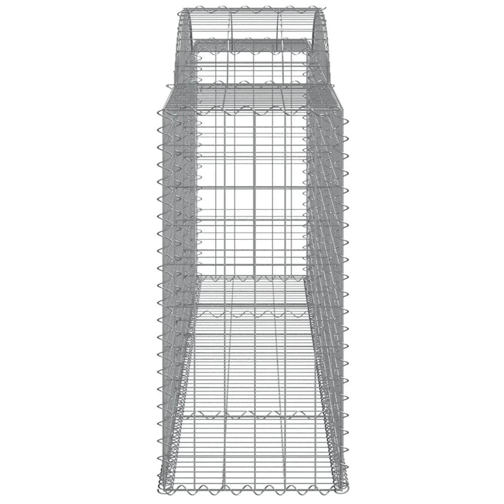Galvanized Iron Archways: Pair of Structural Gabion Baskets