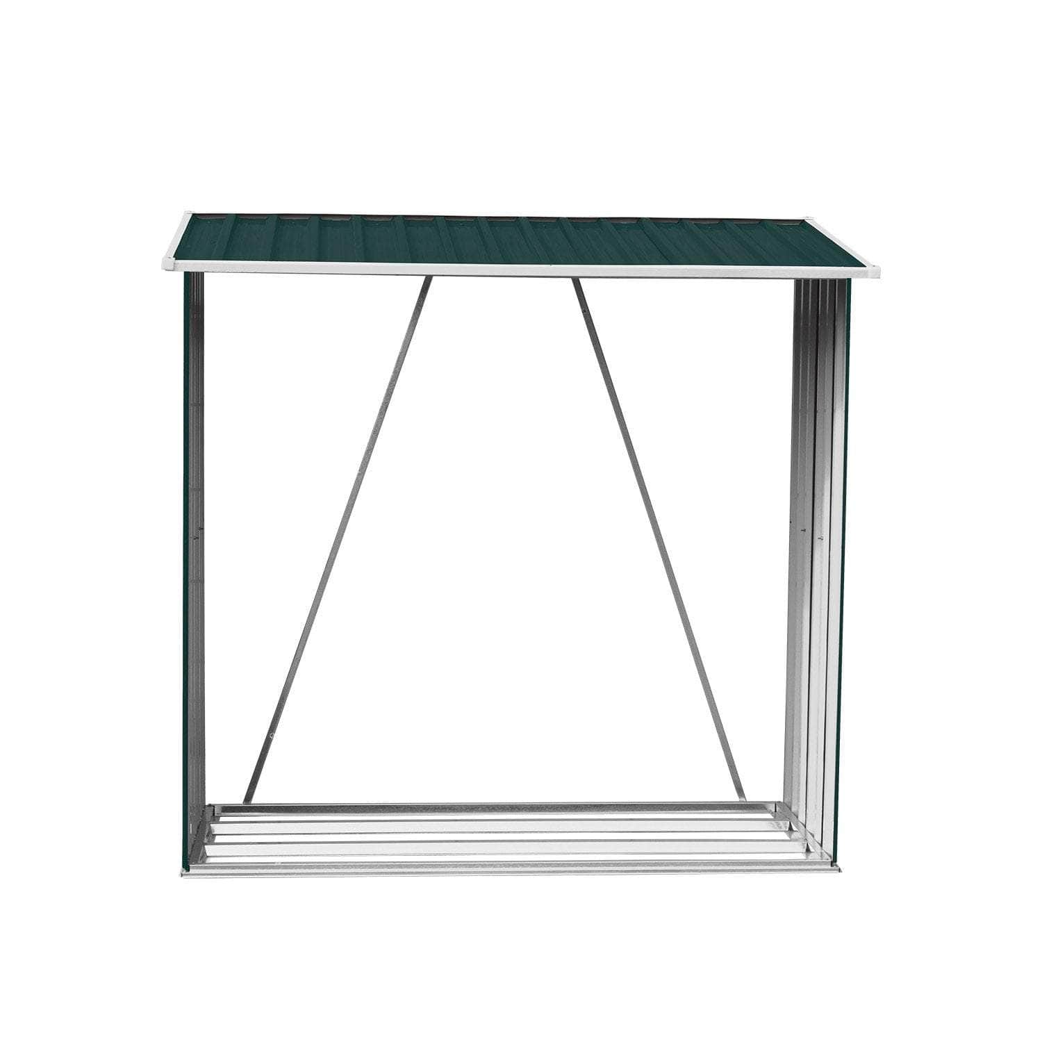 Galvanized Steel Wood Storage Shed with outdoor > garden care