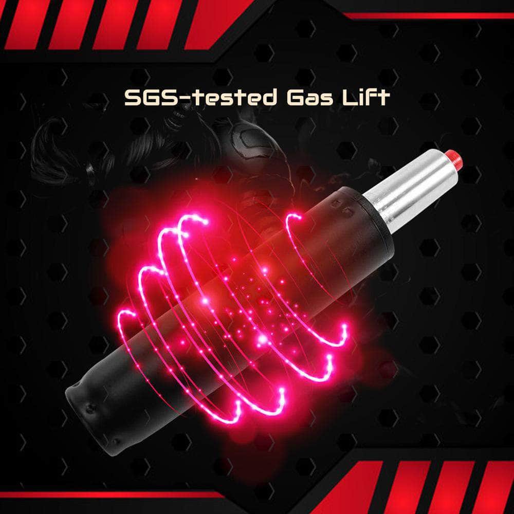 Gaming Chair Office Computer Seating Racing Pu Executive Racer Recliner Large Black