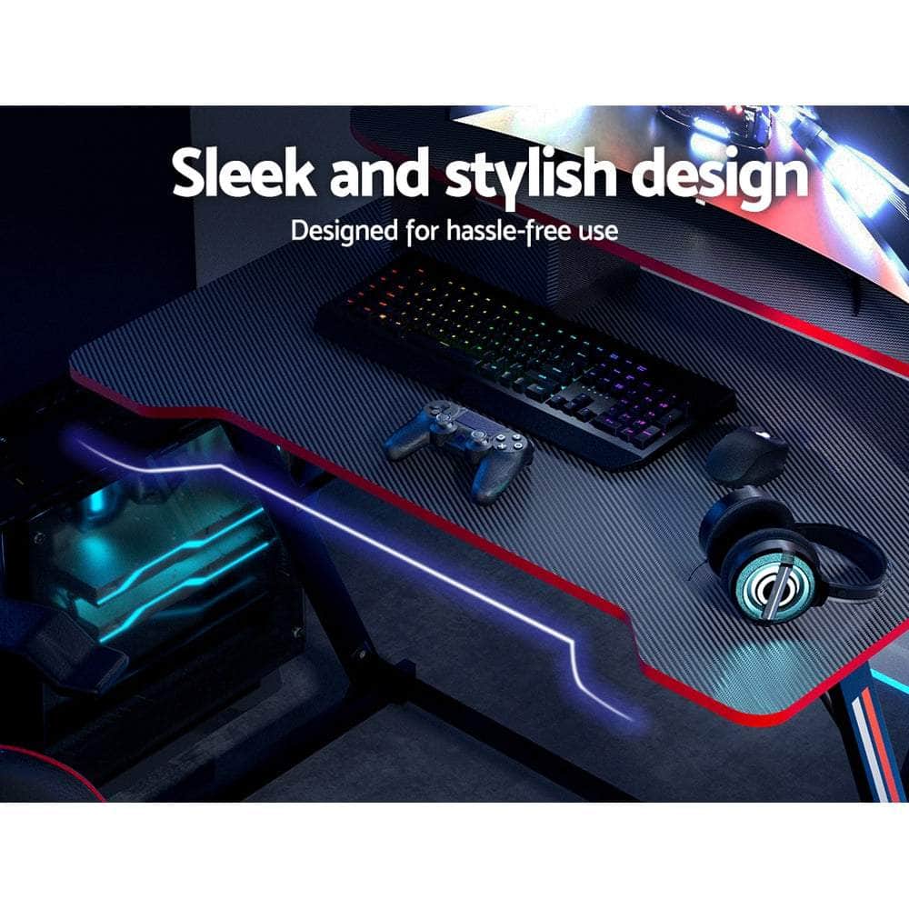 Gaming Desk Computer Desks 100CM | Table Tiers Storage Study