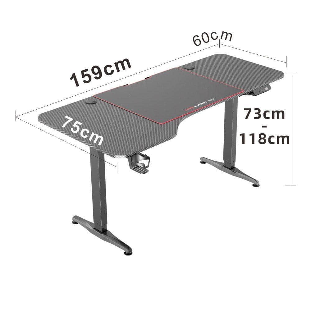 Gaming Standing Desk Home Office Lift Electric Height Adjustable