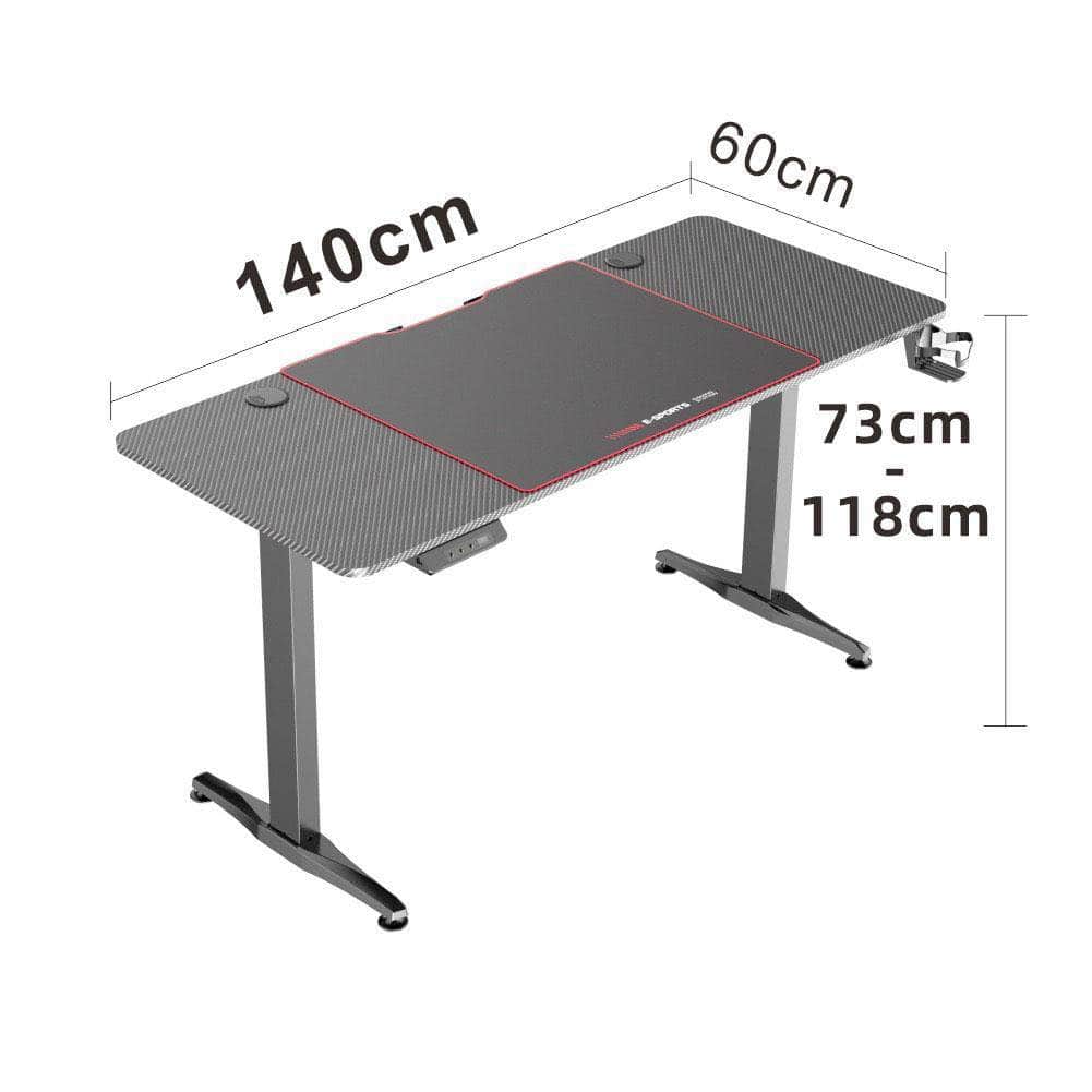 Gaming Standing Desk Home Office Lift Electric Height Adjustable