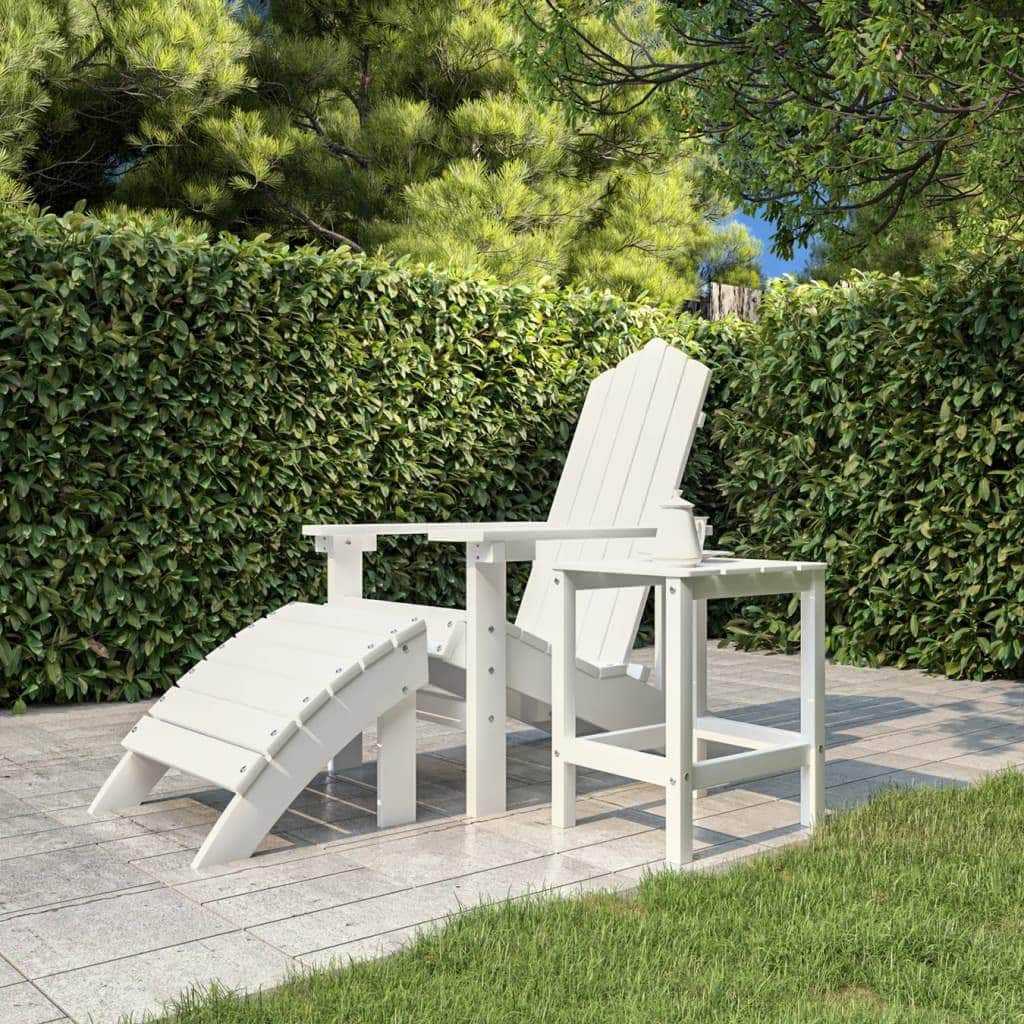 Garden Adirondack Table White HDPE