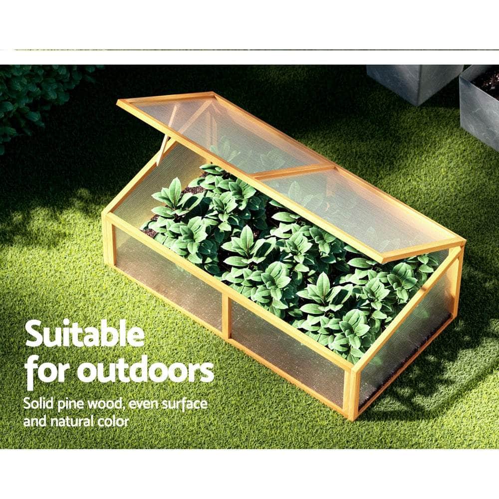 Garden Bed 110x58x42cm Wooden Planter Box Raised Container Growing, Garden Beds & Planters