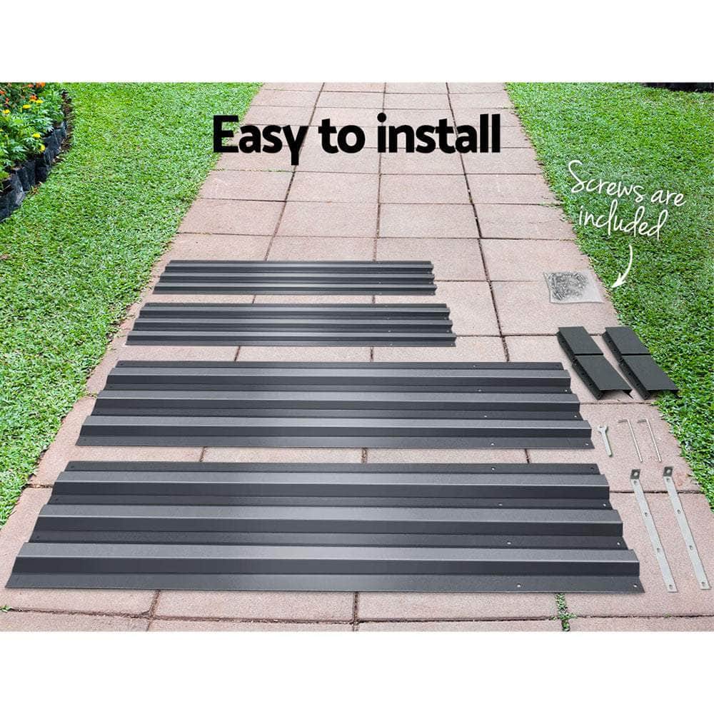 Garden Bed 150x90cm Planter Box Raised Container Galvanised Steel