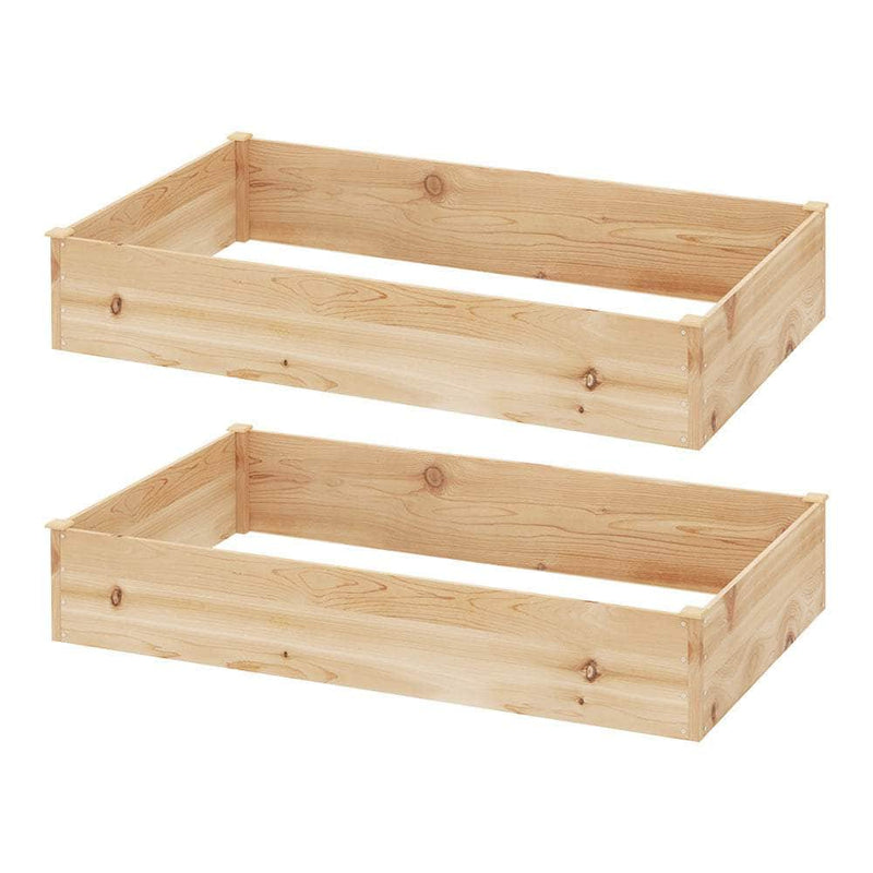 Garden Bed 150x90x30cm Wooden Planter Box Raised Container Growing