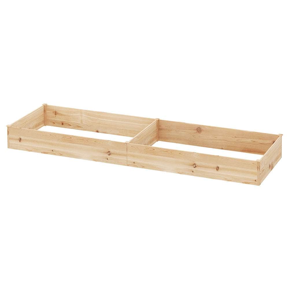 Garden Beds & Planters - Garden Bed 150x90x30cm Wooden Planter Box Raised Container Growing