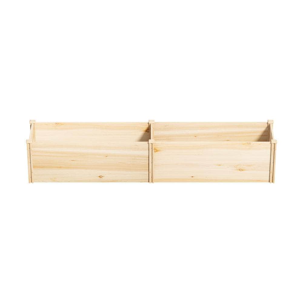 Garden Bed 240x45x45cm Raised Wooden Planter Outdoor Vegetable Flower Box