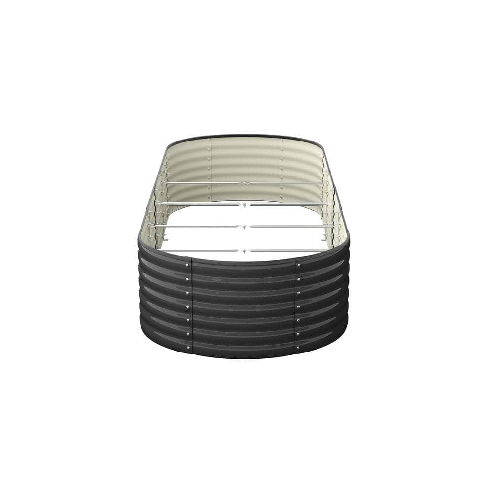 Garden Bed 240X80X56cm Galvanised Steel 4pcs
