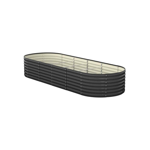 Garden Bed 240X80X56cm Galvanised Steel 4pcs