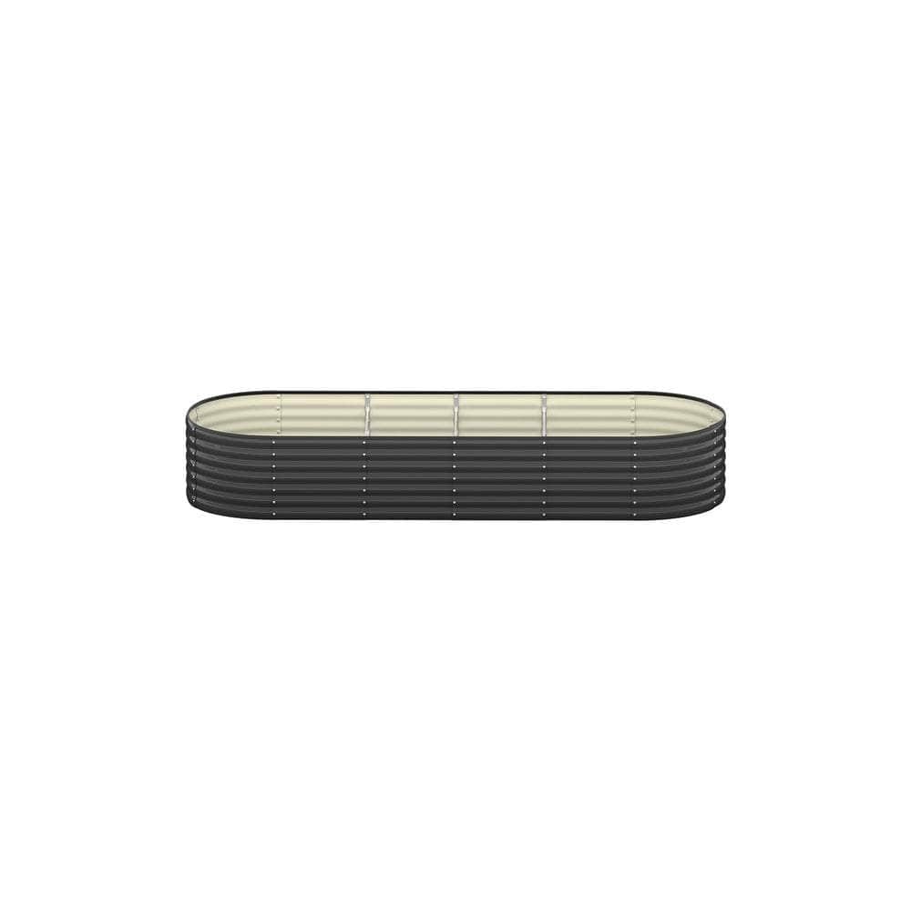 Garden Bed 240X80X56cm Galvanised Steel 4pcs