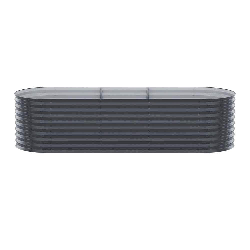 Garden Bed 240X80X56Cm Oval Planter Box