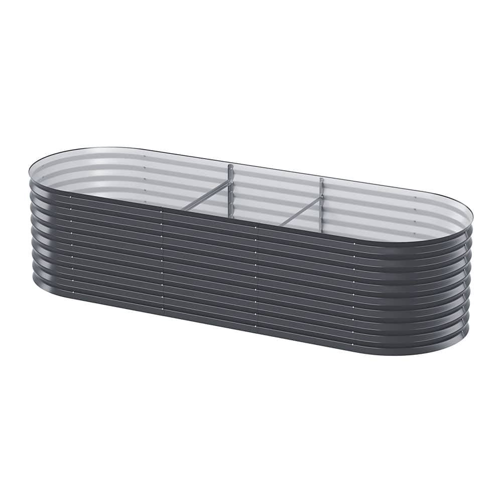 Garden Bed 240X80X56Cm Oval Planter Box, Greenhouses & Accessories - photo 7