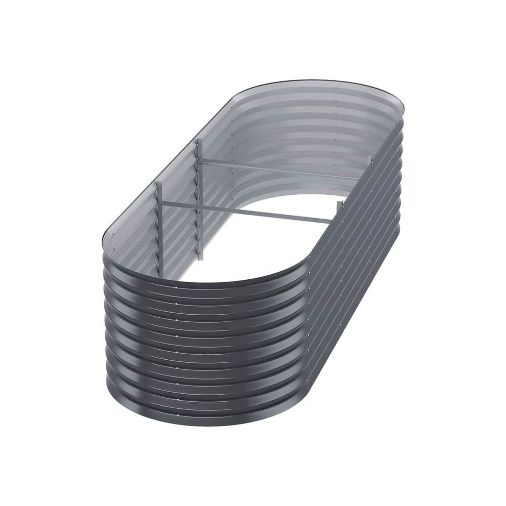 Garden Bed 240X80X56Cm Oval Planter Box | Greenhouses & Accessories