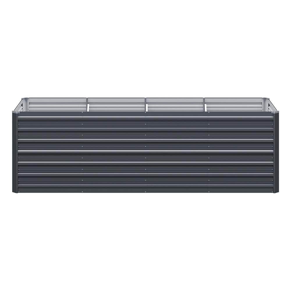 Garden Bed 240x80x77cm Planter Box Raised Container Galvanised Herb