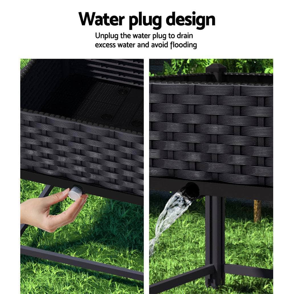 Garden Bed 40x40x23cm PP Planter Box Raised Container Growing Herb | Greenhouses & Accessories - photo 6