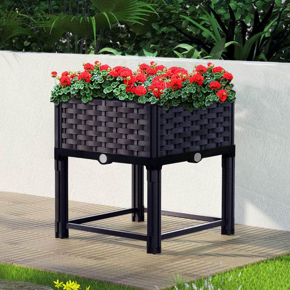 Garden Bed 40x40x23cm PP Planter Box Raised Container Growing Herb with Greenhouses & Accessories - photo 8
