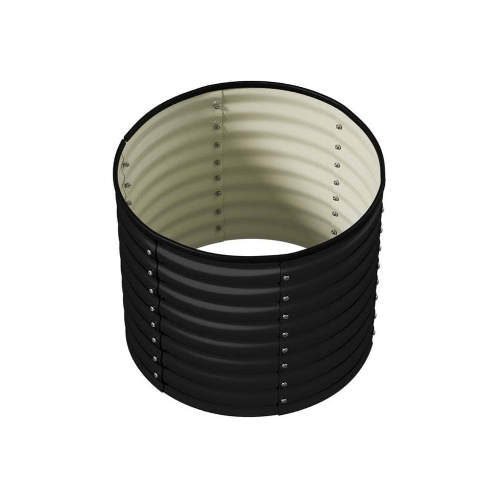Garden Bed 80x68cm Galvanised Steel Round