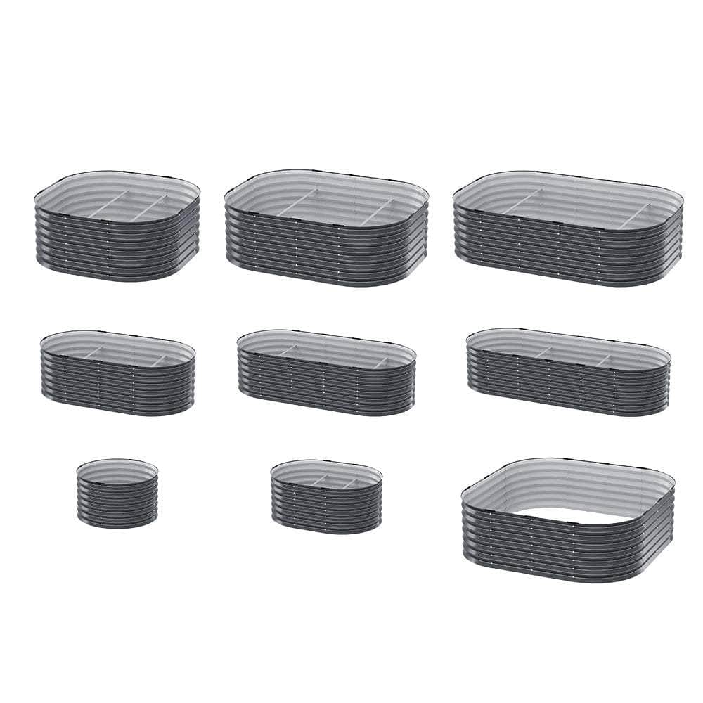 Garden Bed 9 In 1 Modular Planter Box Raised Container Galvanised | Garden Beds & Planters