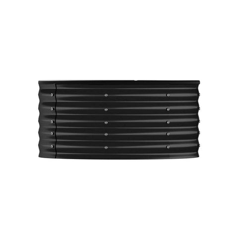 Garden Bed 90x45cm Galvanised Steel Round