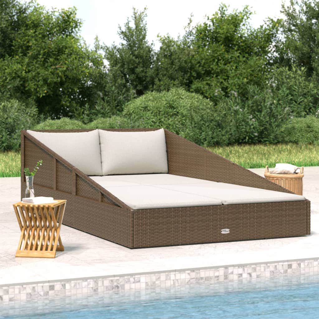 Garden Bed Brown  Poly Rattan