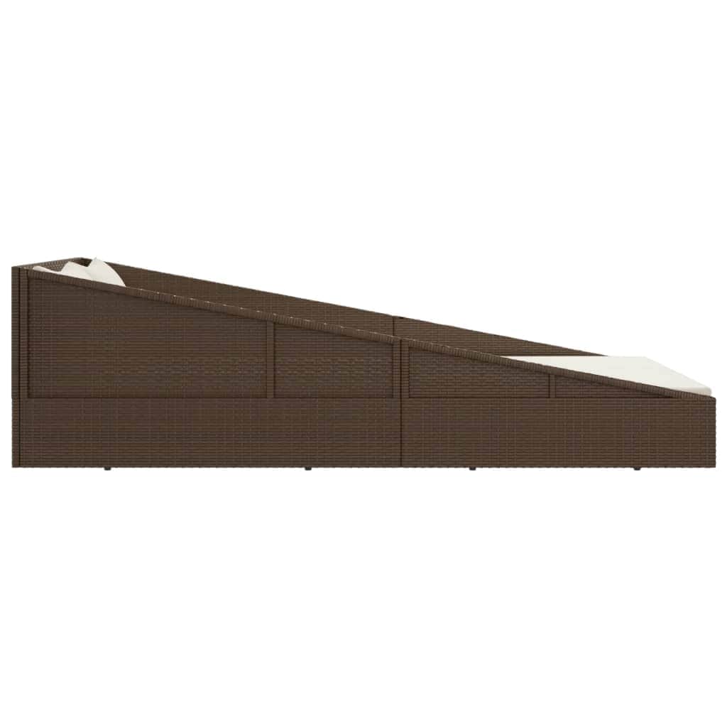 Garden Bed Brown  Poly Rattan