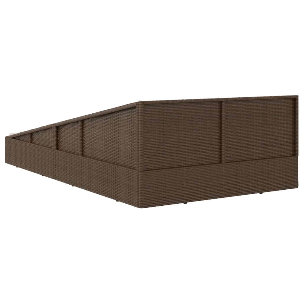 Garden Bed Brown  Poly Rattan