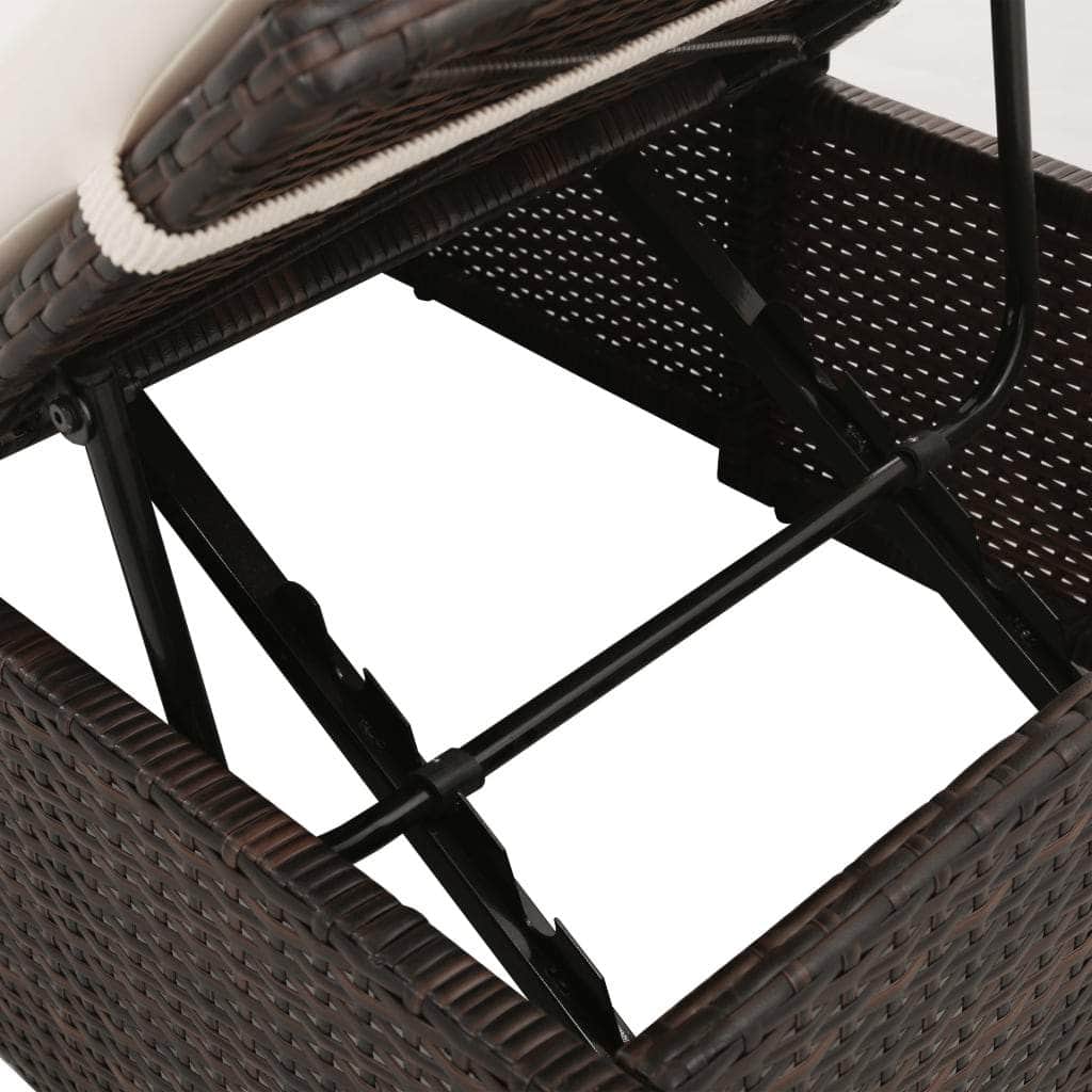 Garden Bed Brown Poly Rattan - Simple deals