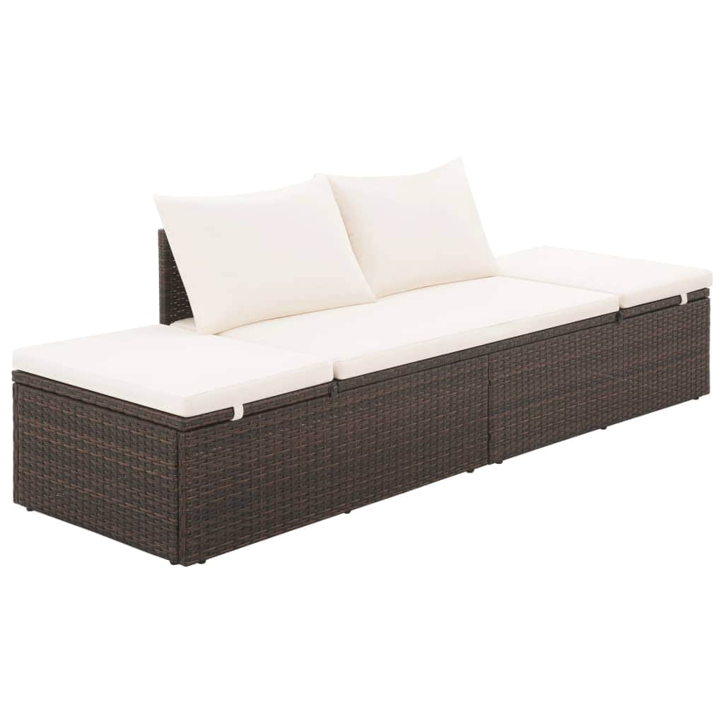 Garden Bed Brown Poly Rattan - Simple deals