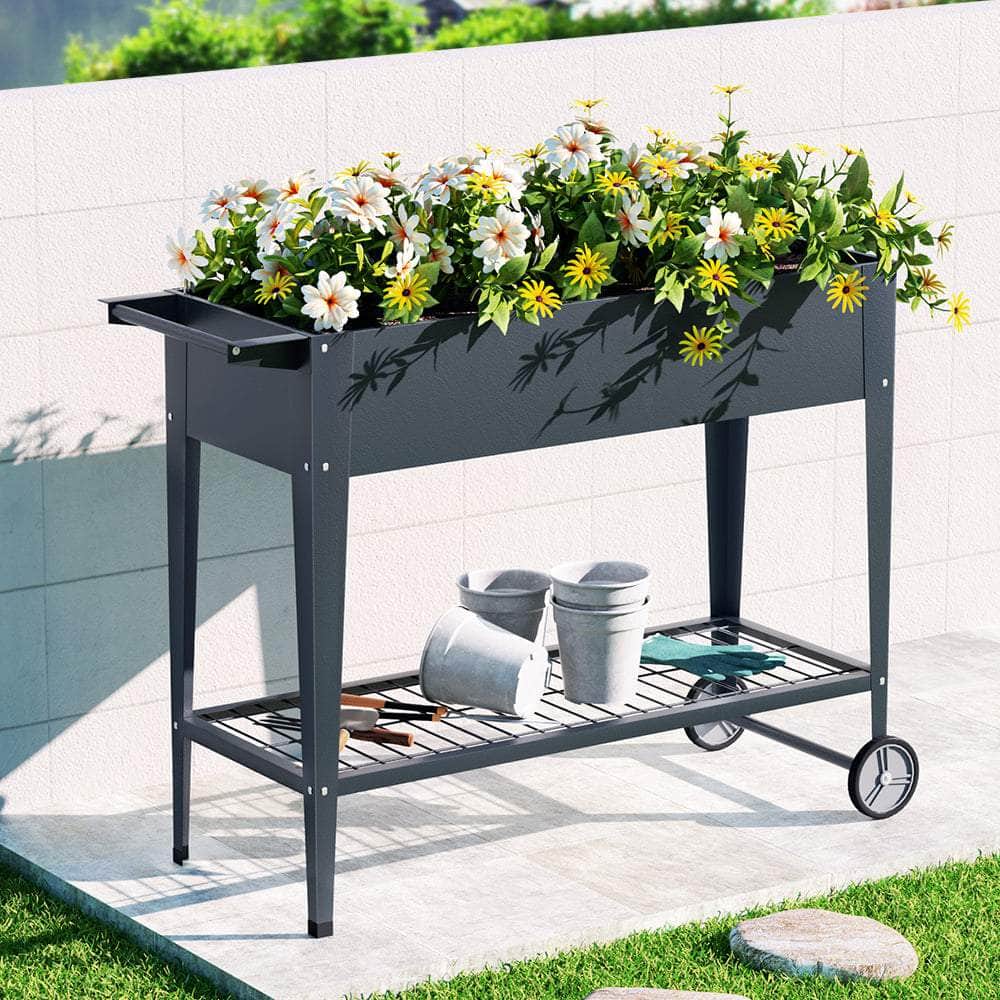 Garden Bed Elevated 100X40X80cm Planter Box Raised Container Herb, Garden Beds & Planters - photo 7