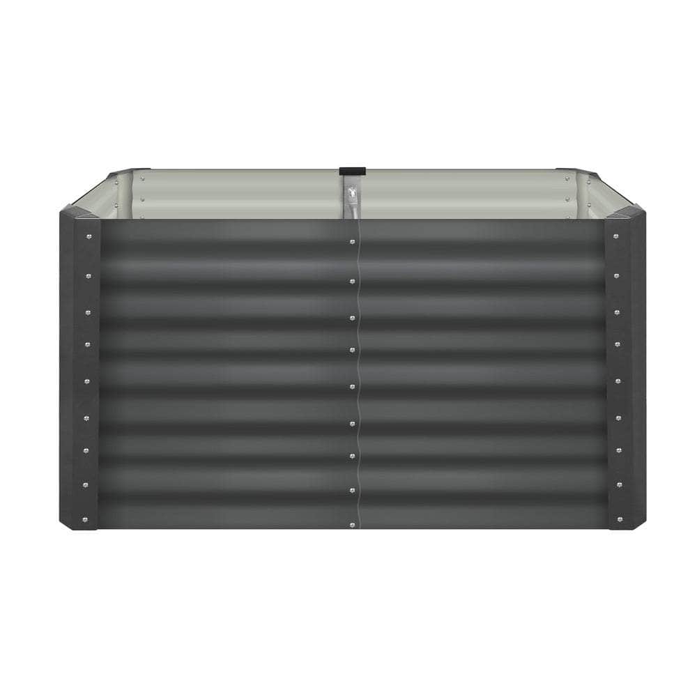 Garden Bed Kits Raised Vegetable Planter x 2 Galvanised Steel 120x80x73CM