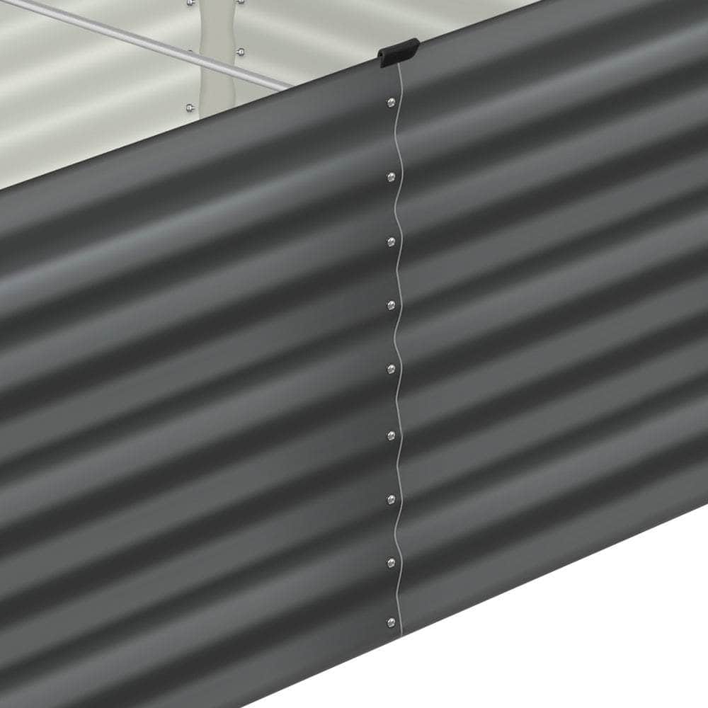 Garden Bed Kits Raised Vegetable Planter x 2 Galvanised Steel 120x80x73CM