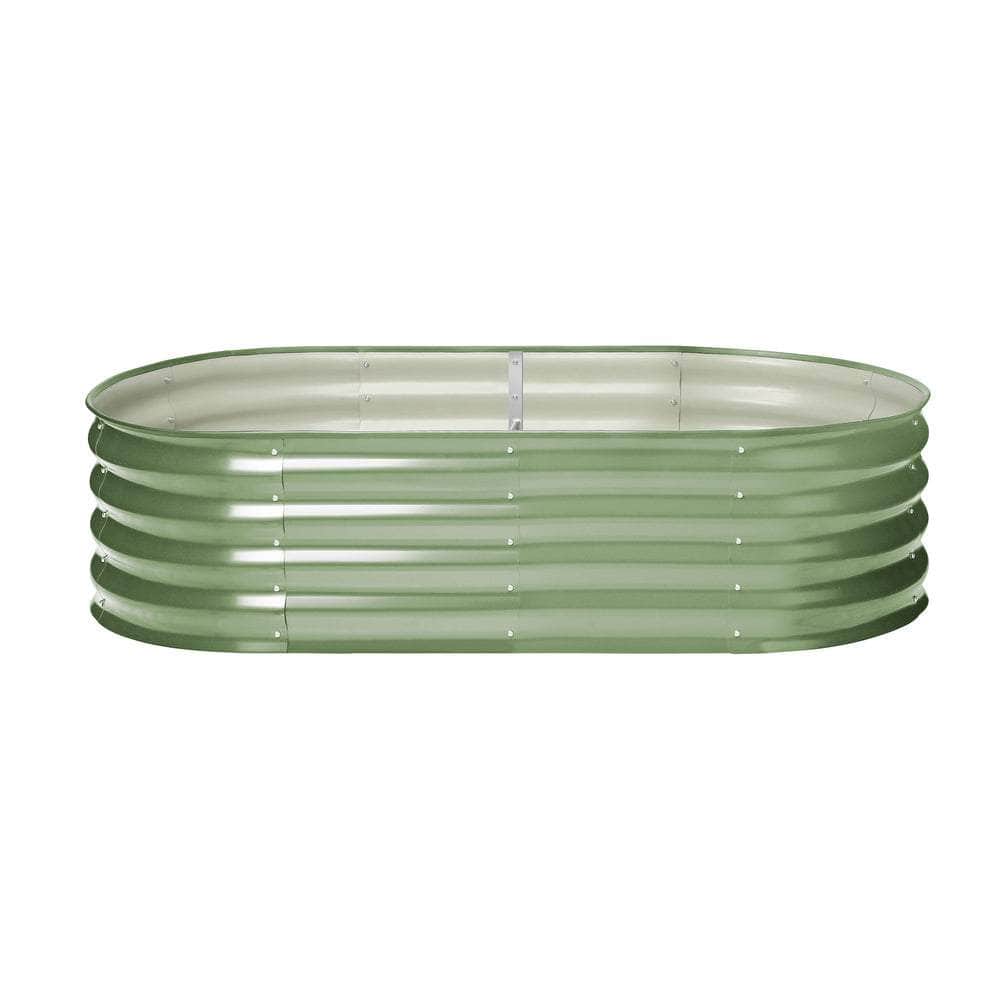 Garden Bed Planter Box Raised Container Galvanised Green