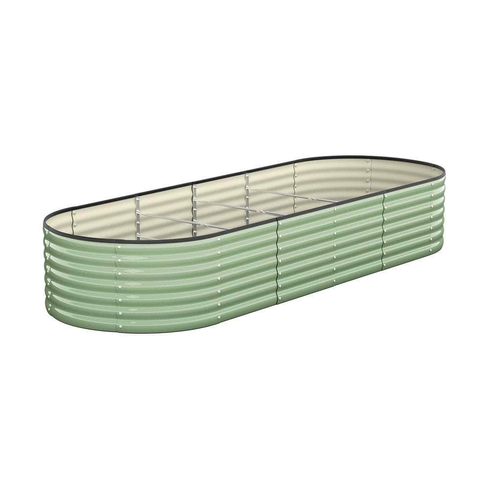 Garden Bed Planter Box Raised Container Galvanised Green