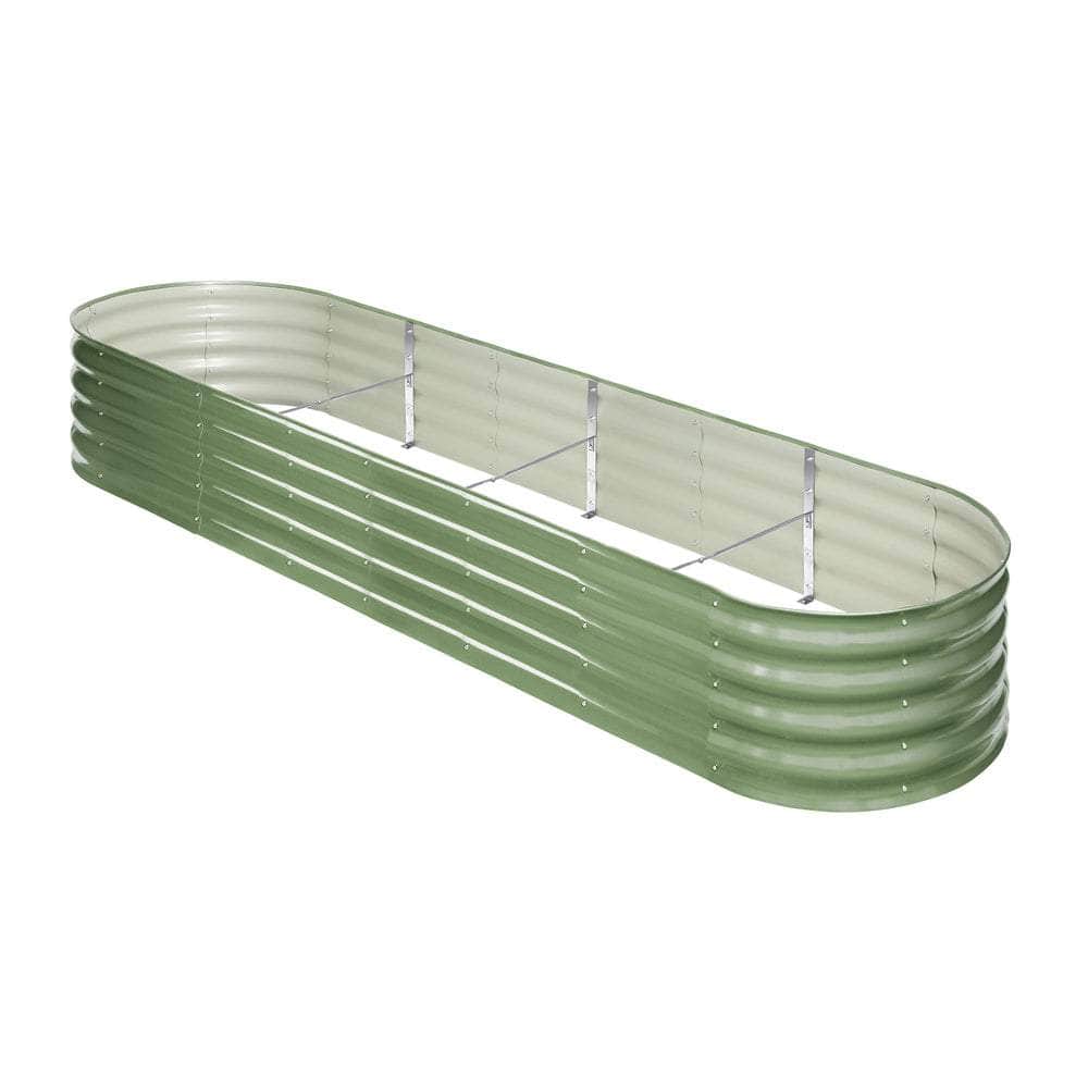 Garden Bed Planter Box Raised Container Galvanised Green