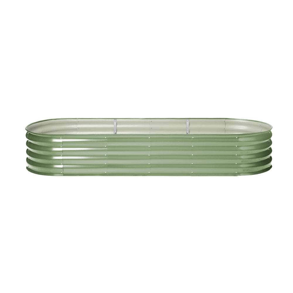Garden Bed Planter Box Raised Container Galvanised Green