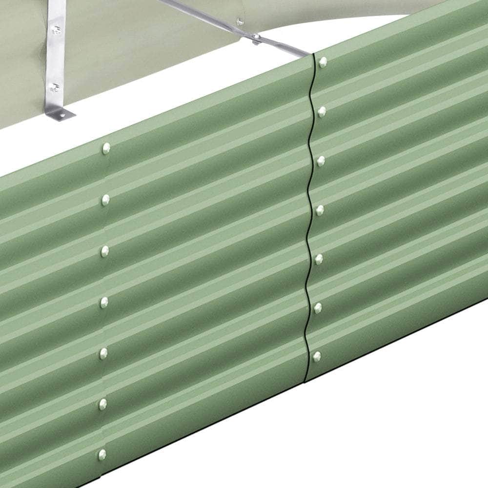 Garden Bed Planter Box Raised Container Galvanised Green