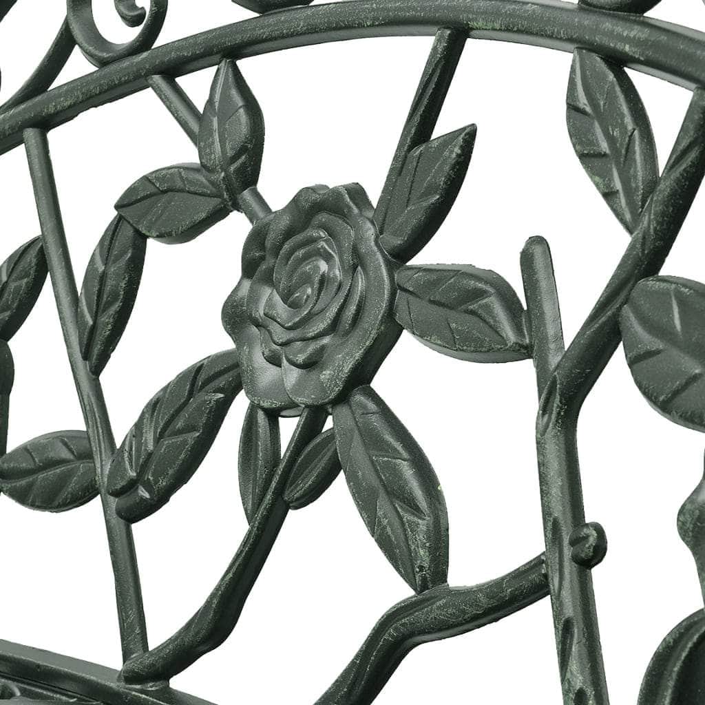 Garden Bench 100 cm Cast Aluminium Green - Simple deals