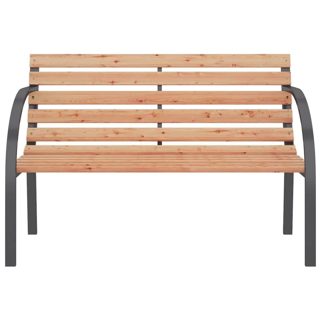 Garden Bench 112 cm Wood and Iron - Simple deals