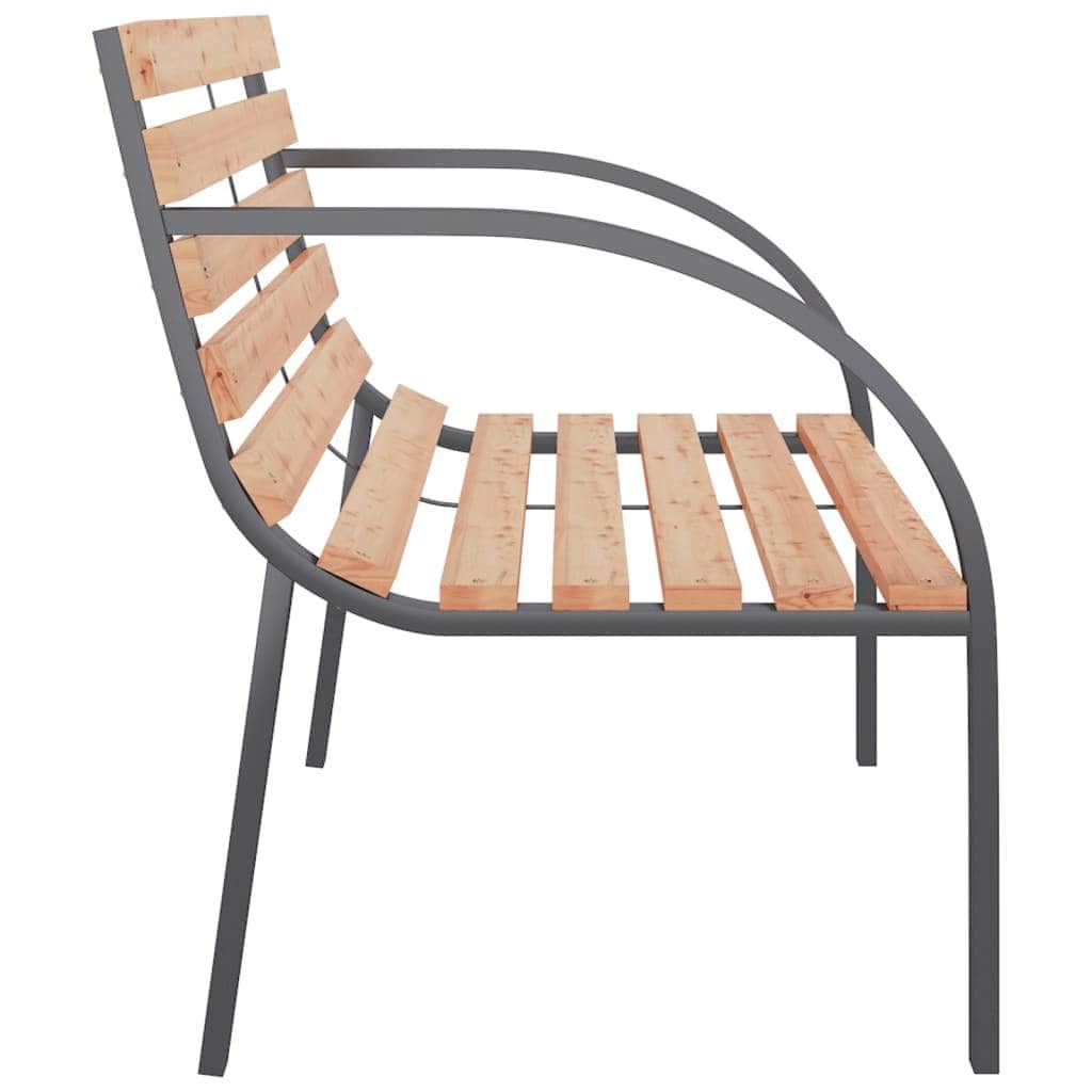 Garden Bench 112 cm Wood and Iron