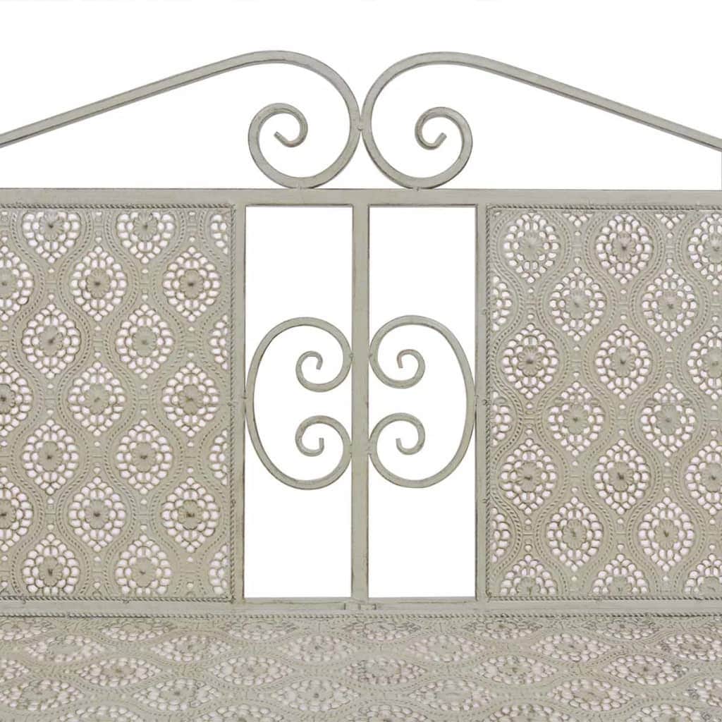 Garden Bench 115 cm Steel Grey - Simple deals