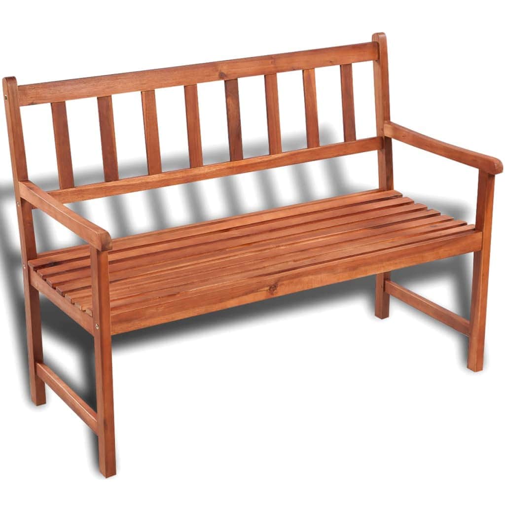 Garden Bench 120 cm Solid Acacia Wood - Simple deals