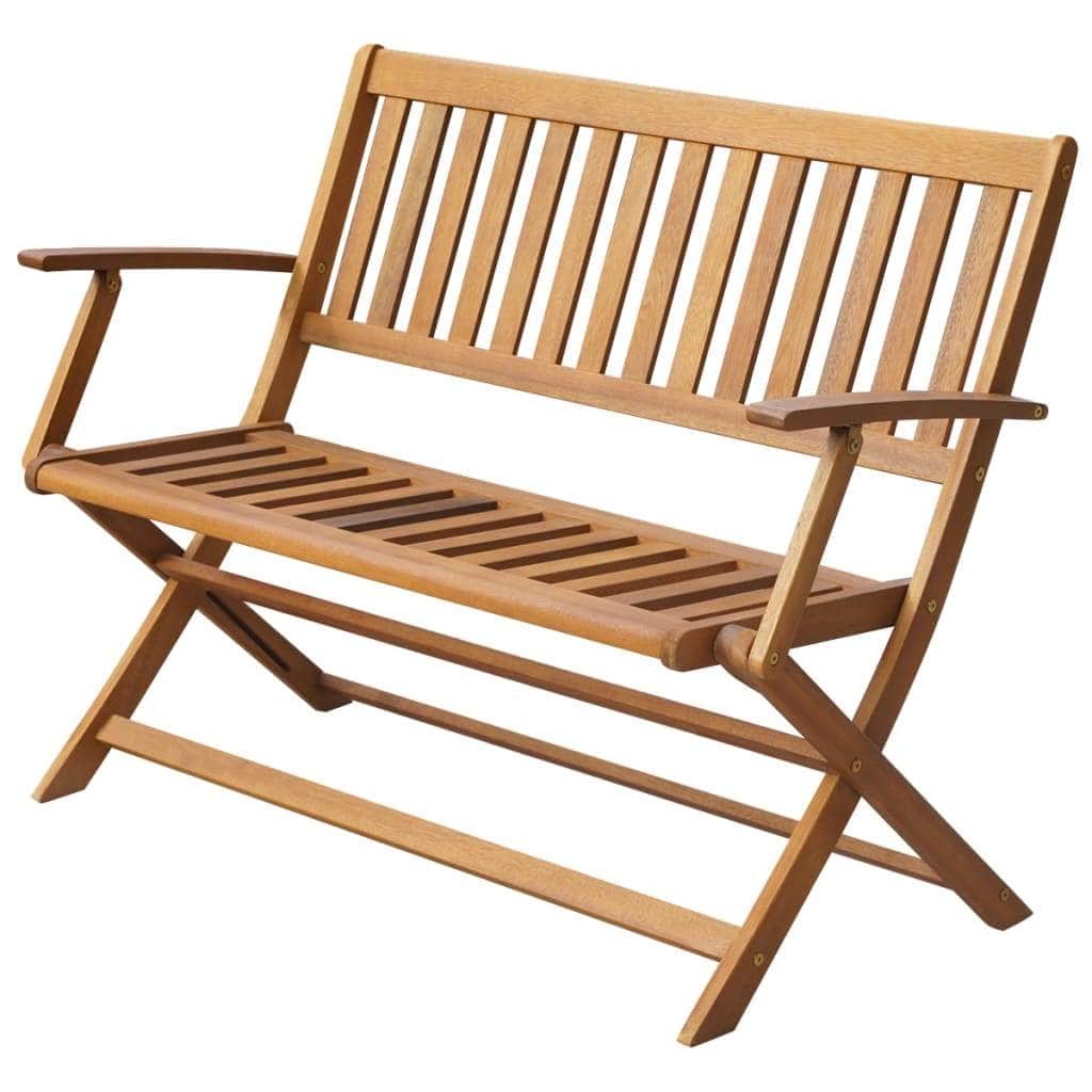Garden Bench 120 cm Solid Acacia Wood - Simple deals
